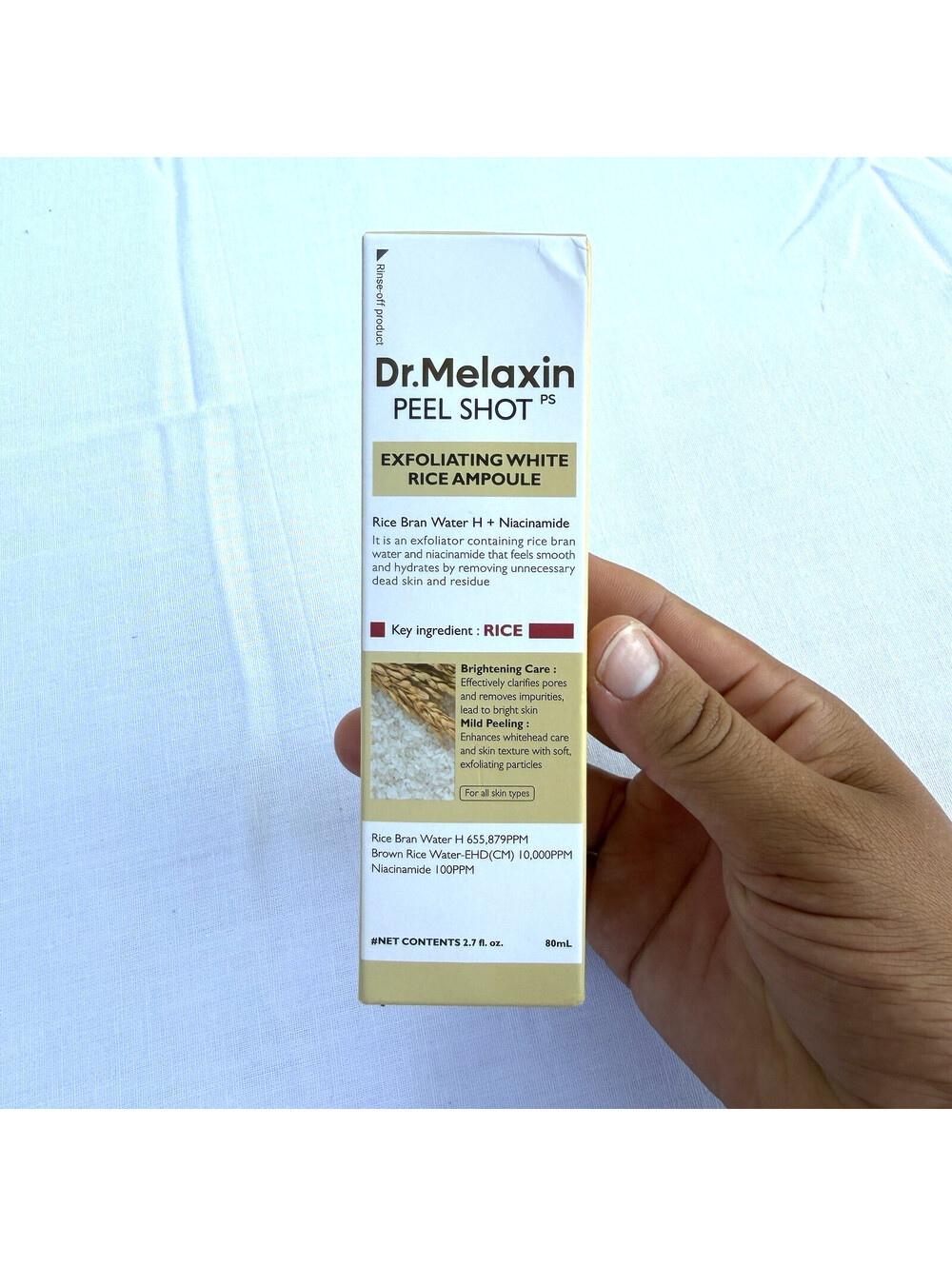 Dr.Melaxin Peel Shot Exfoliant White Rice Ampoule 80ml